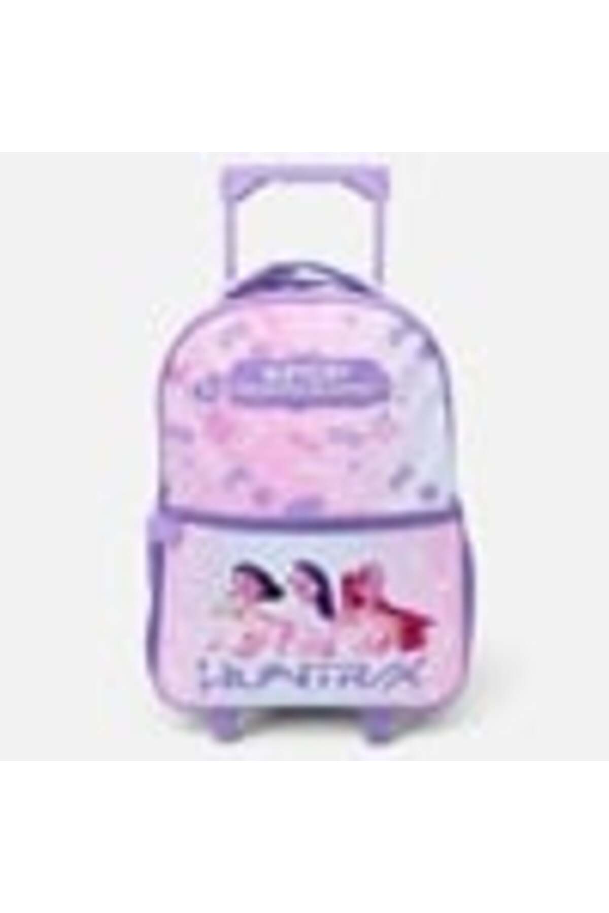 Rucsac cu troler K-POP cu degrade lila pentru școala primară 34 x 20 x 44 cm