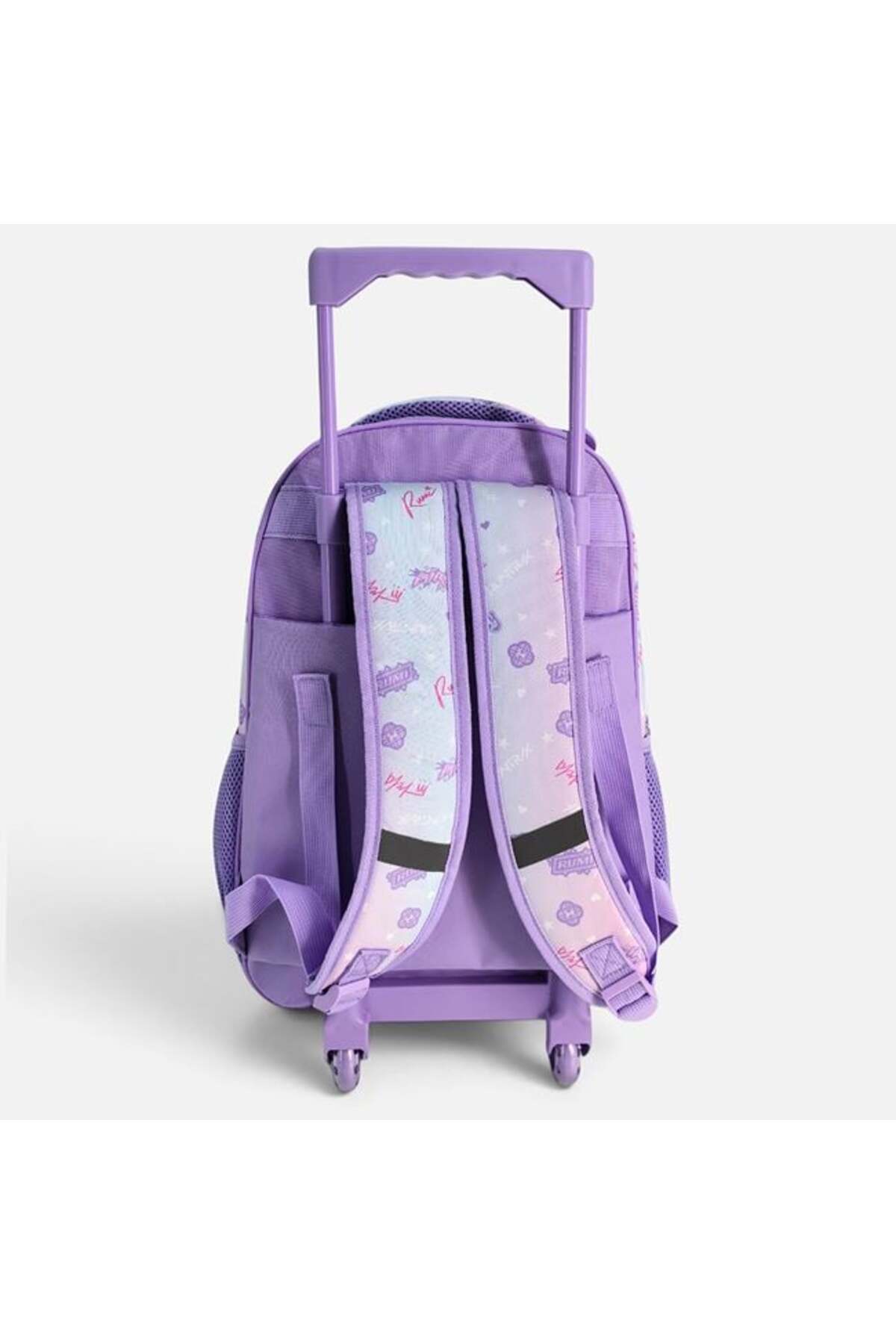Rucsac cu troler K-POP cu degrade lila pentru școala primară 34 x 20 x 44 cm