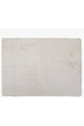 Covor Decorativ Alb din Imitatie de Blana Rabbit 190x140cm