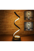 Lapma LED Neagra Spiralata cu USB & 3 Nuante Ø12x37cm