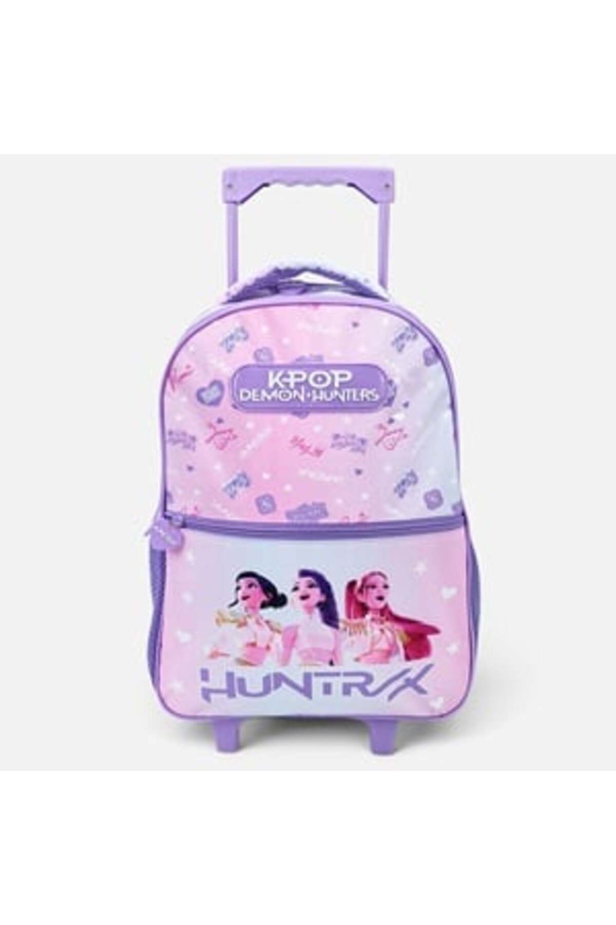 Rucsac cu troler K-POP cu degrade lila pentru școala primară 34 x 20 x 44 cm