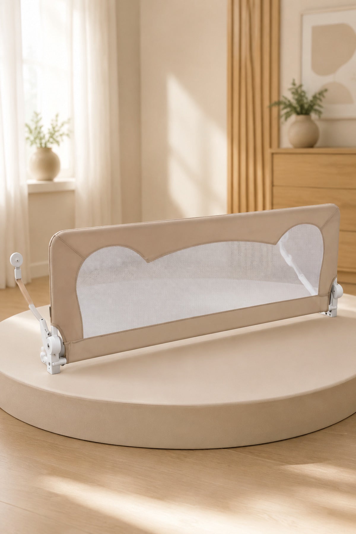 Protectie Laterala Bej pentru Pat 150x57cm