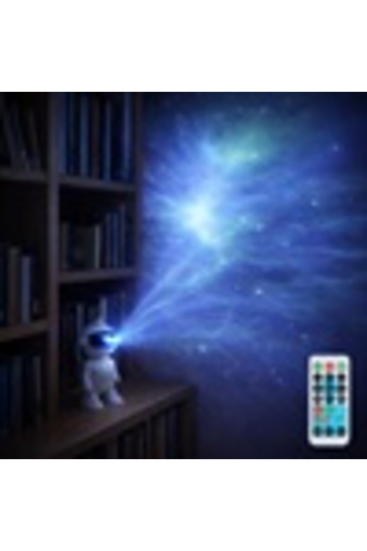 Proiector Astronaut cu LED, Cablu USB și Telecomandă 11x8x20cm