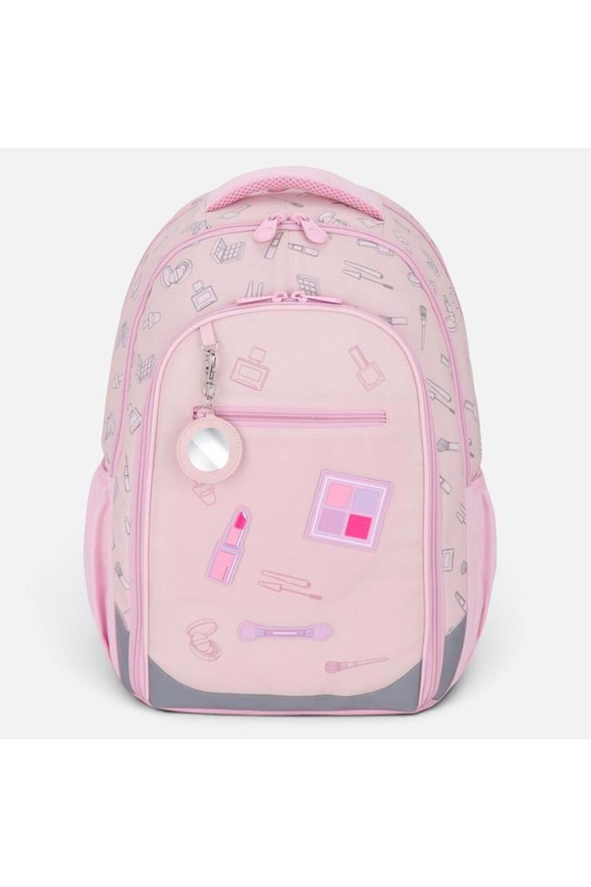 Rucsac roz pentru machiaj pentru școala primară 31 x 14 x 44 cm