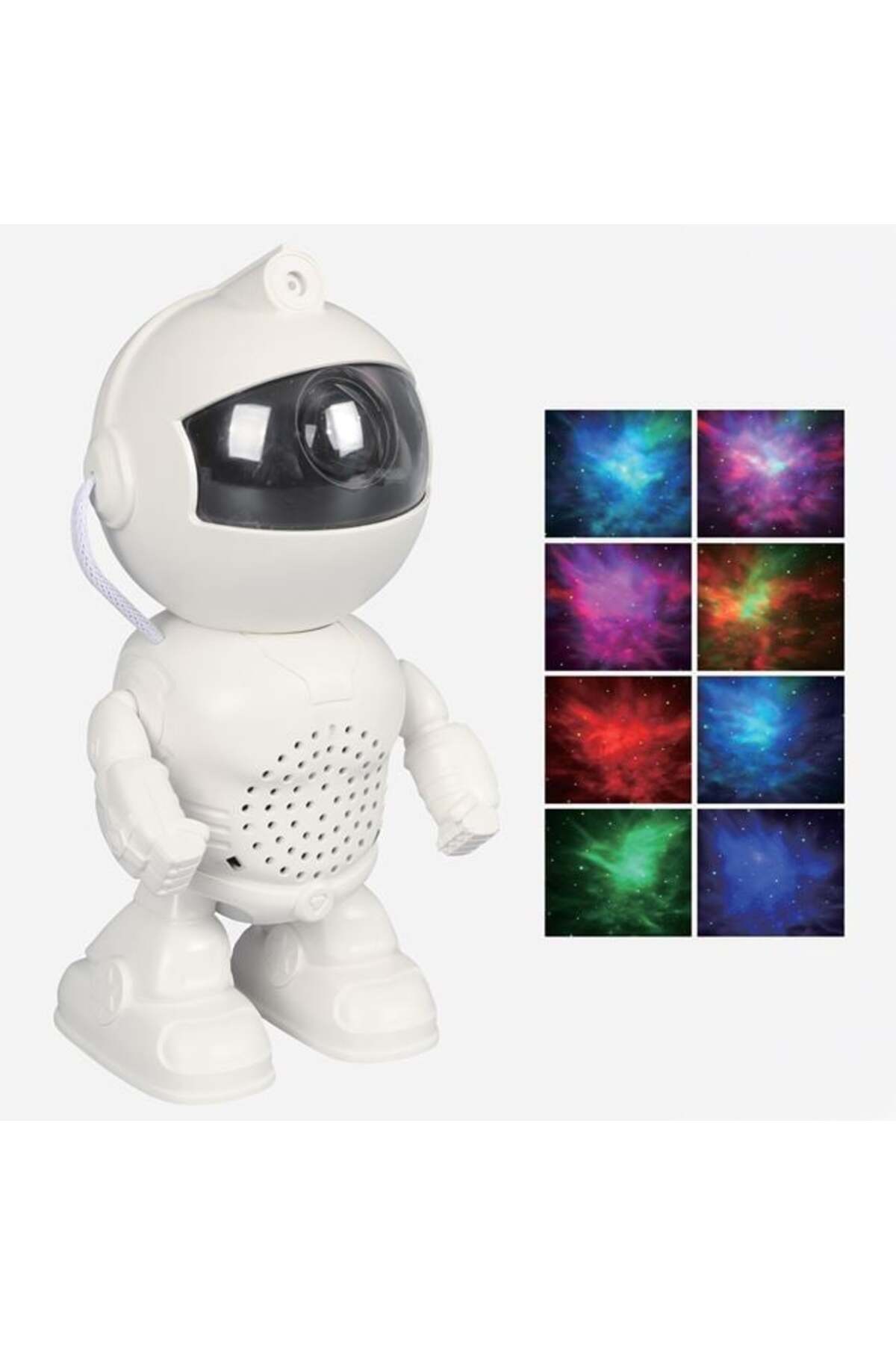 Proiector Astronaut cu LED, Cablu USB și Telecomandă 11x8x20cm