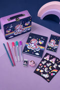Set Scoala cu Penar Metalic Model Unicorn 11 Accesorii